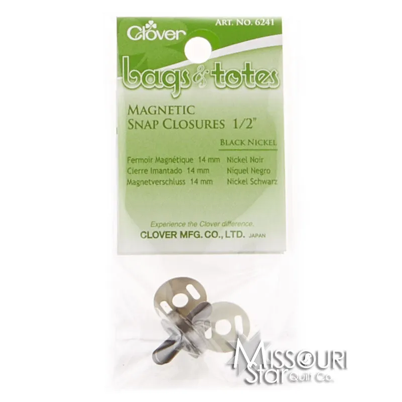 1/2" Magnetic Snap - Black Nickel