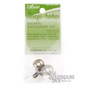 1/2" Magnetic Snap - Black Nickel