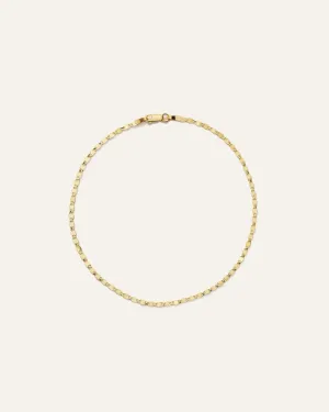 14k Gold Mariner Chain Anklet