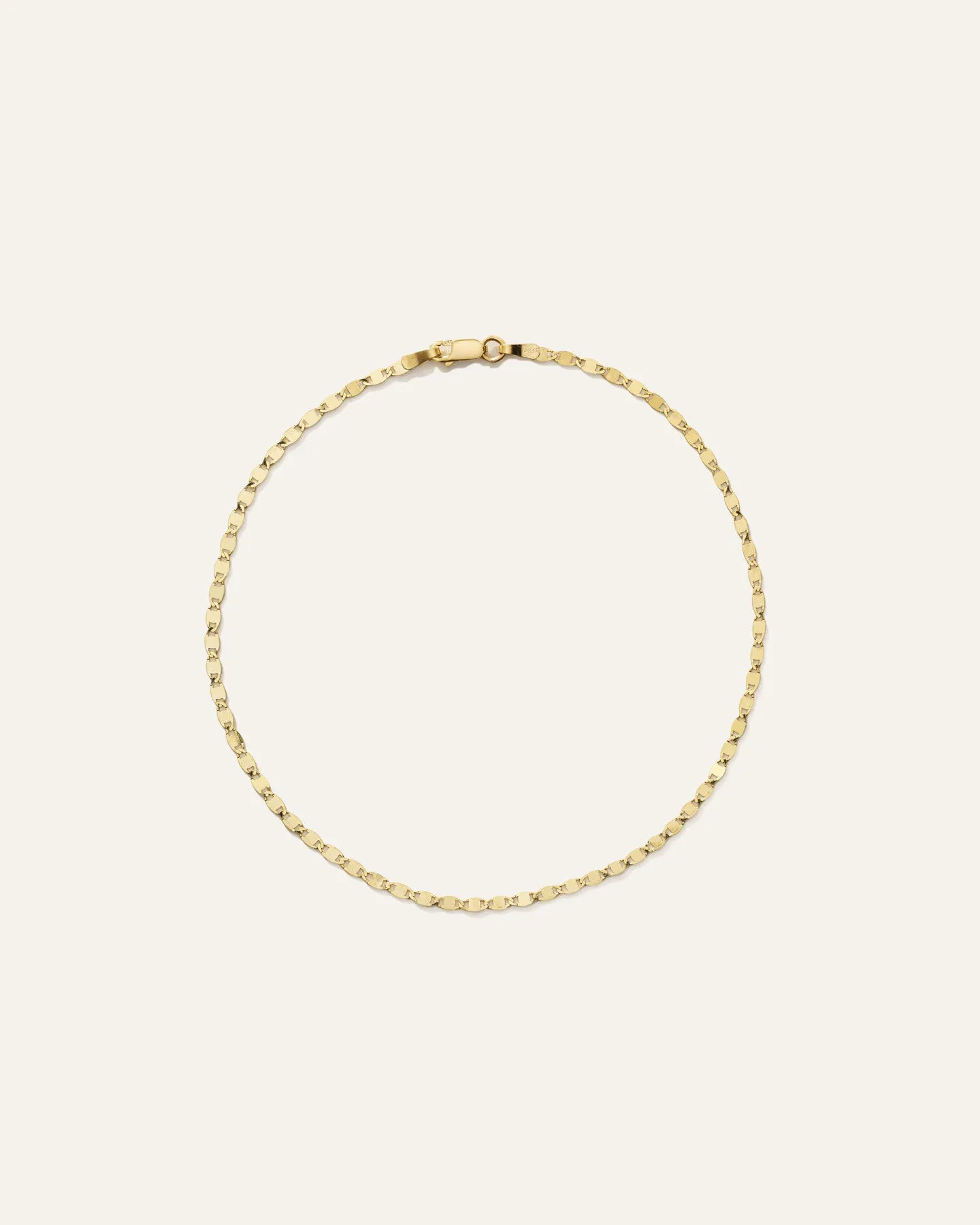 14k Gold Mariner Chain Anklet