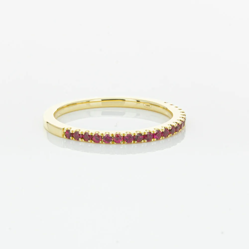18ct Yellow Gold Ruby Millie Band