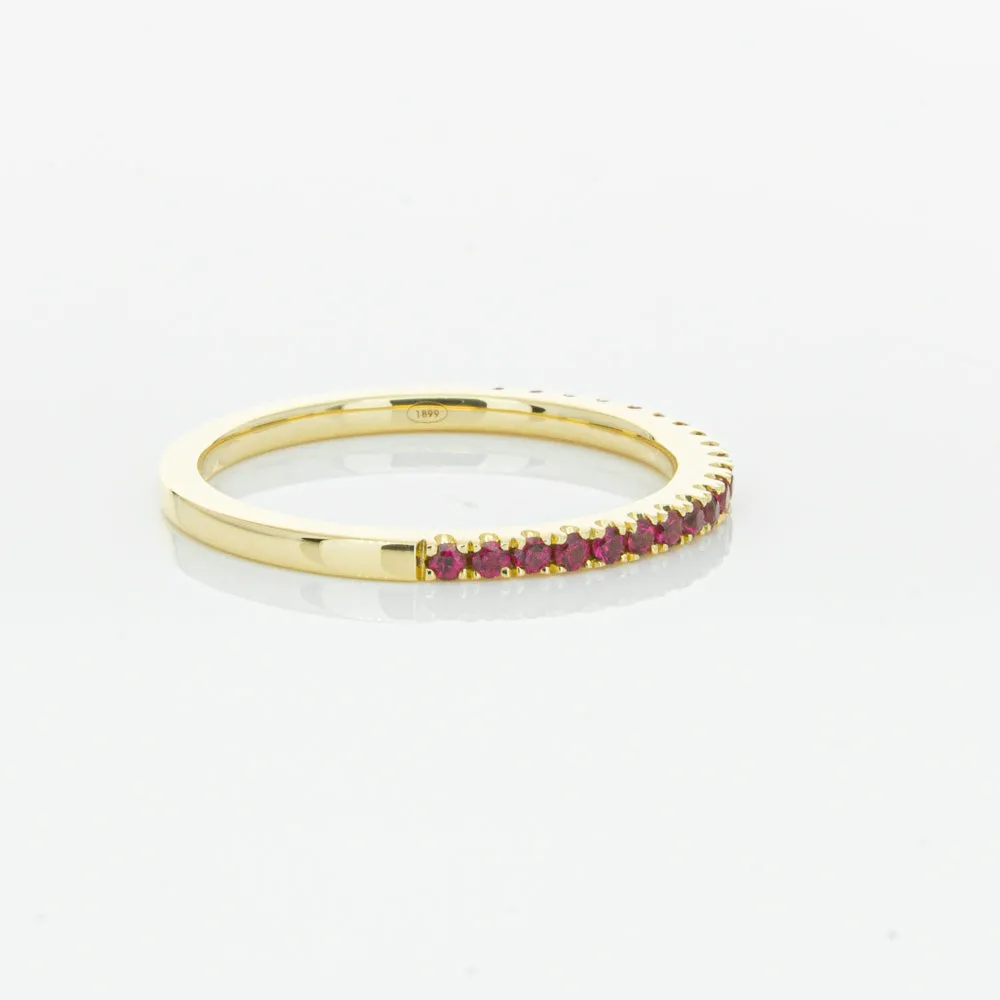 18ct Yellow Gold Ruby Millie Band