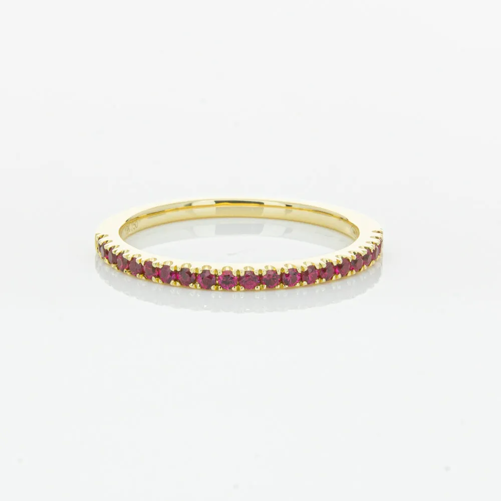 18ct Yellow Gold Ruby Millie Band