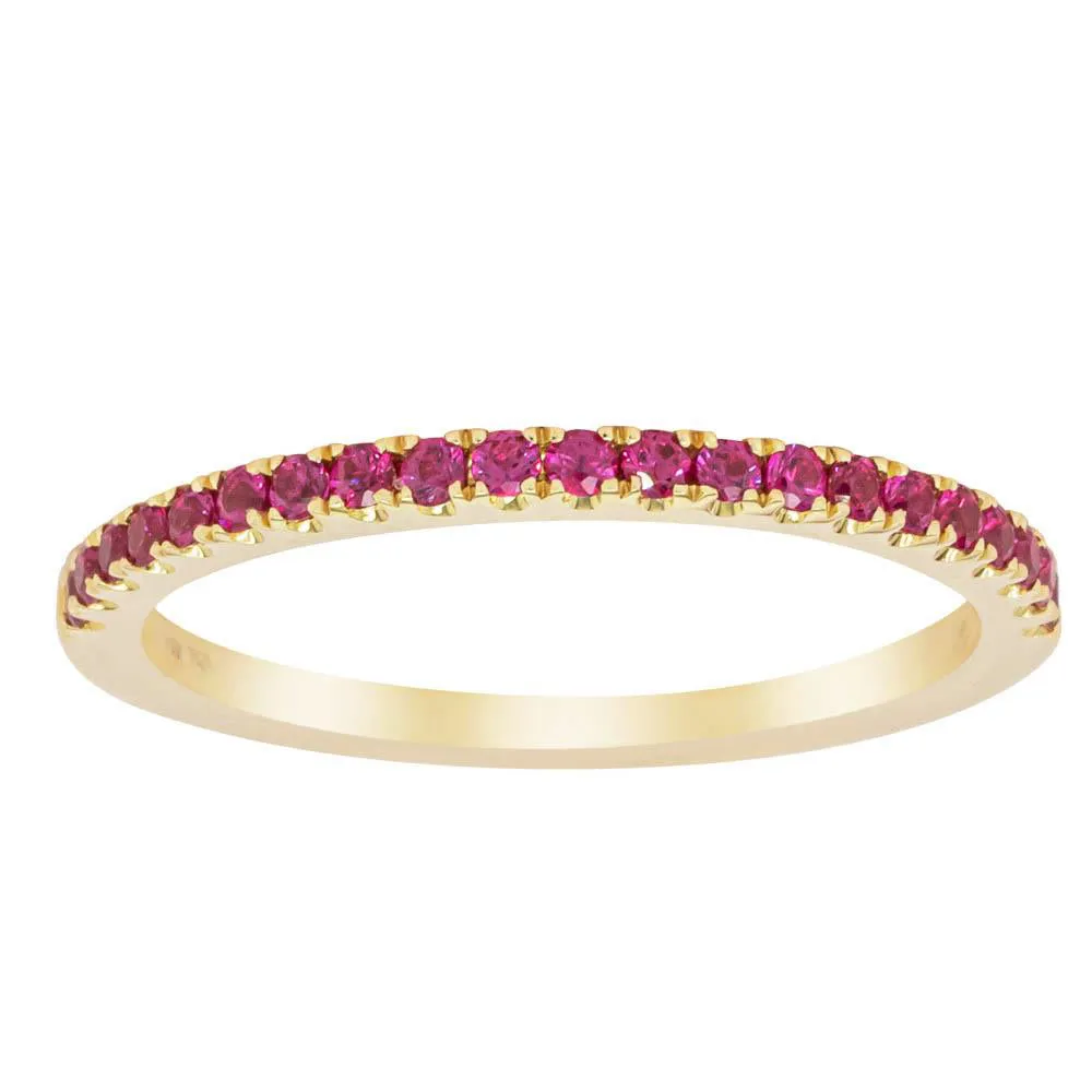18ct Yellow Gold Ruby Millie Band
