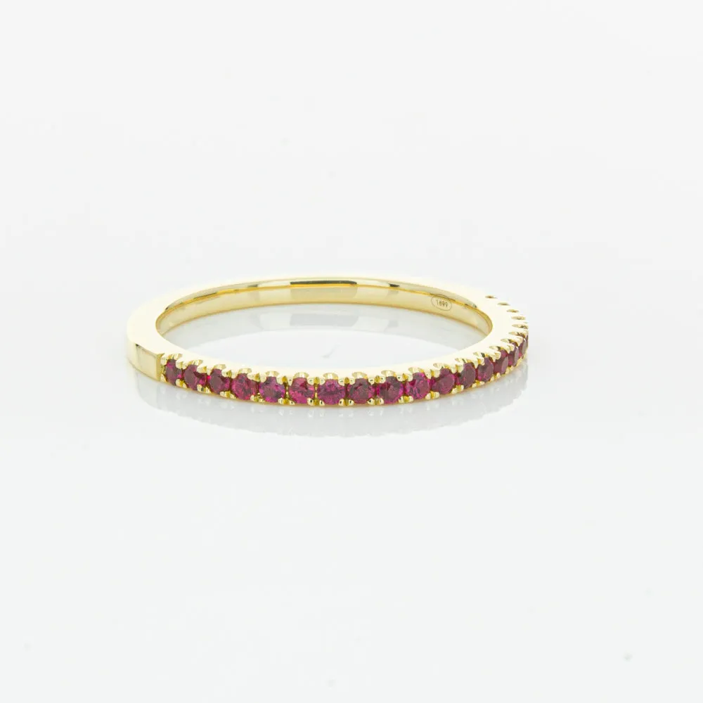 18ct Yellow Gold Ruby Millie Band