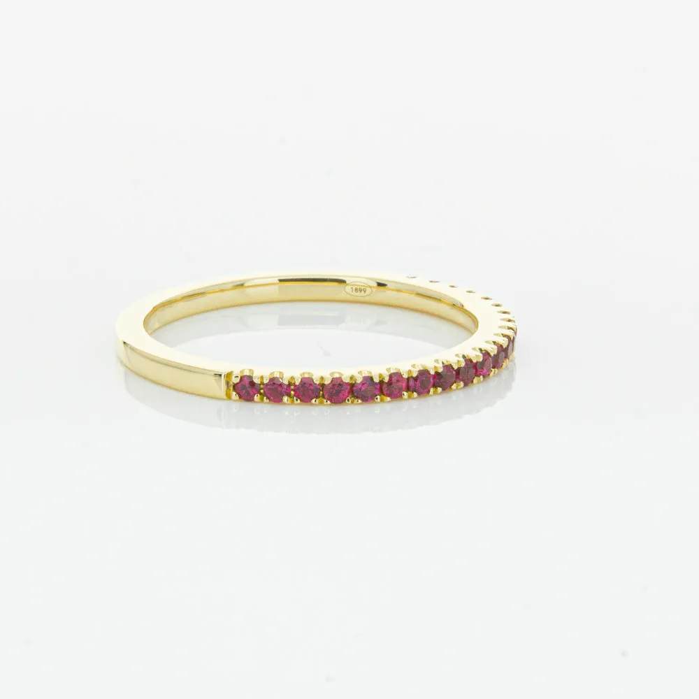 18ct Yellow Gold Ruby Millie Band
