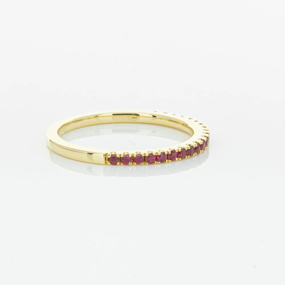18ct Yellow Gold Ruby Millie Band