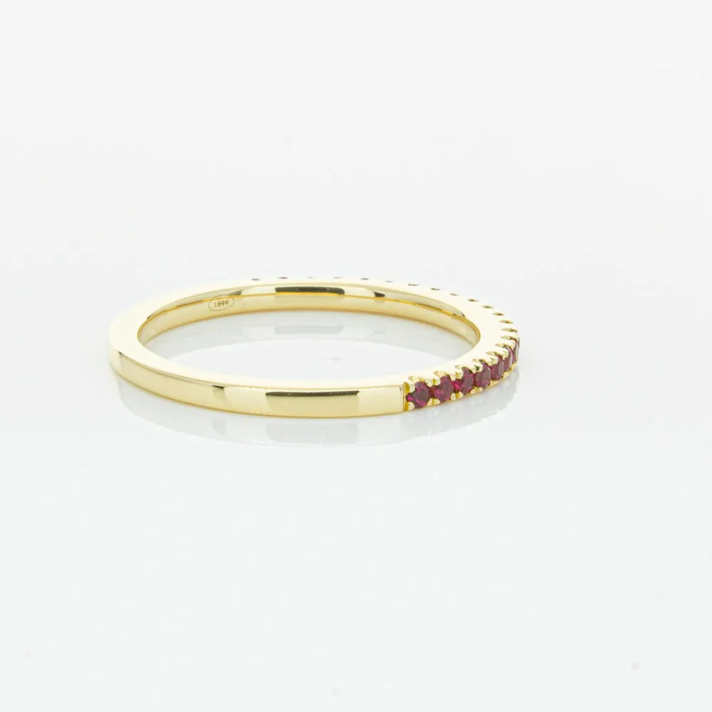 18ct Yellow Gold Ruby Millie Band
