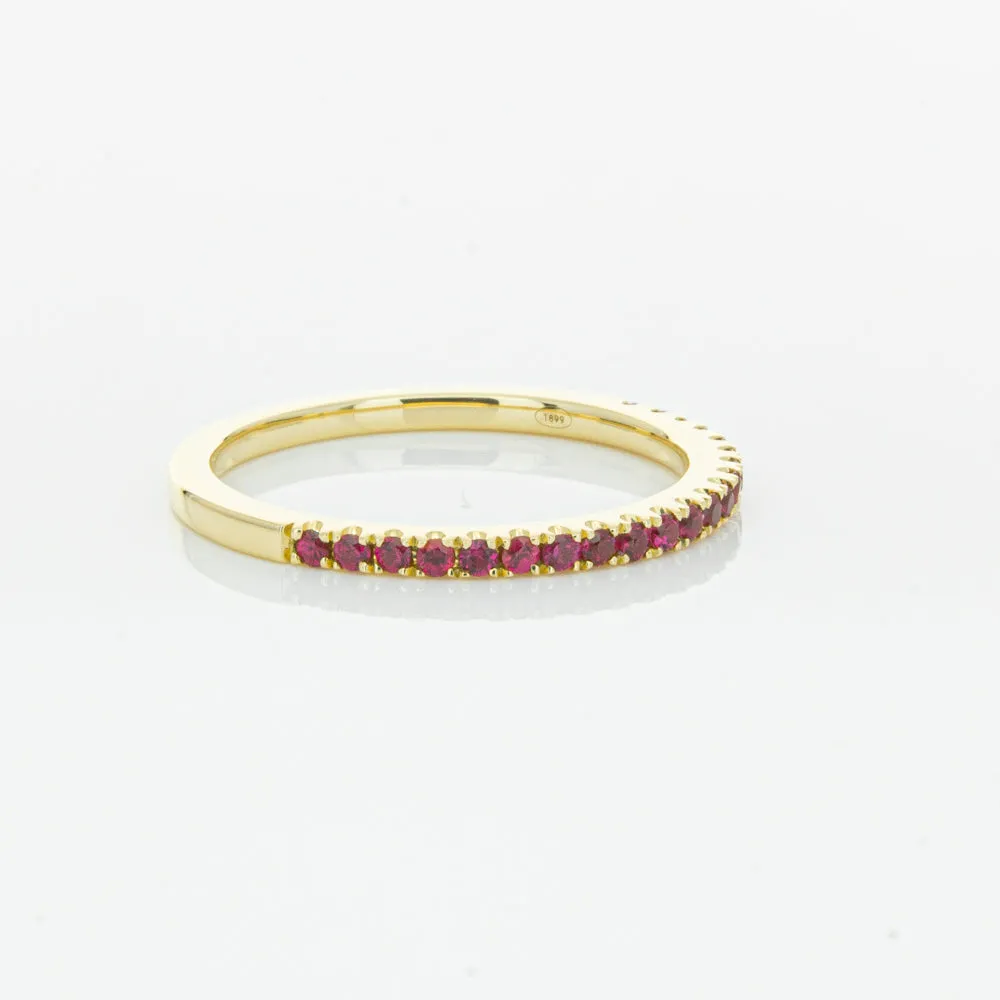 18ct Yellow Gold Ruby Millie Band