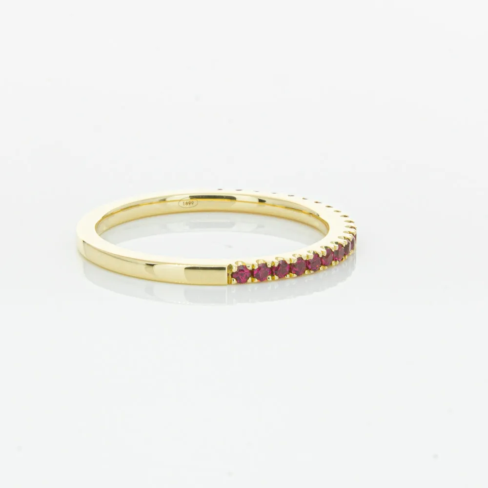 18ct Yellow Gold Ruby Millie Band