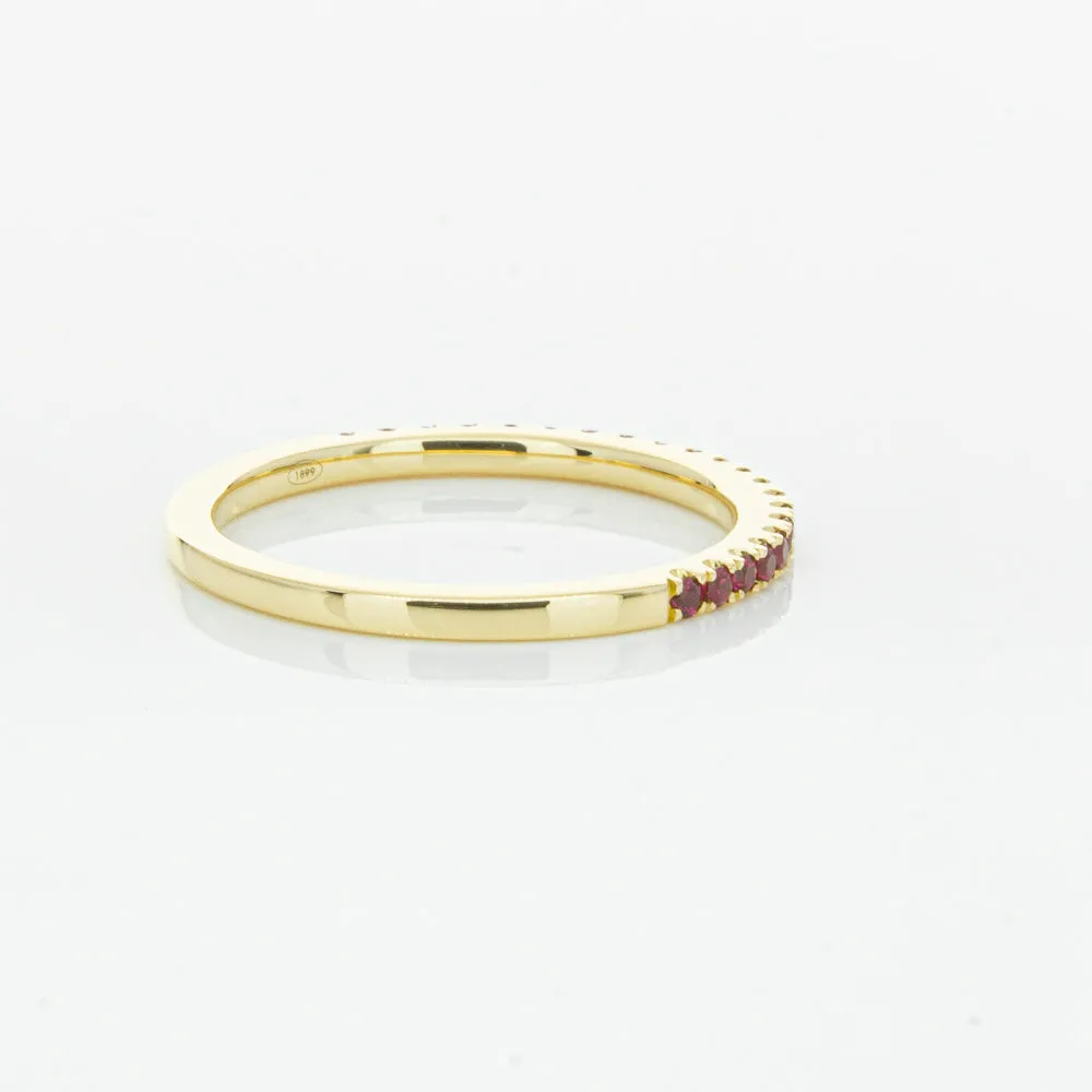18ct Yellow Gold Ruby Millie Band