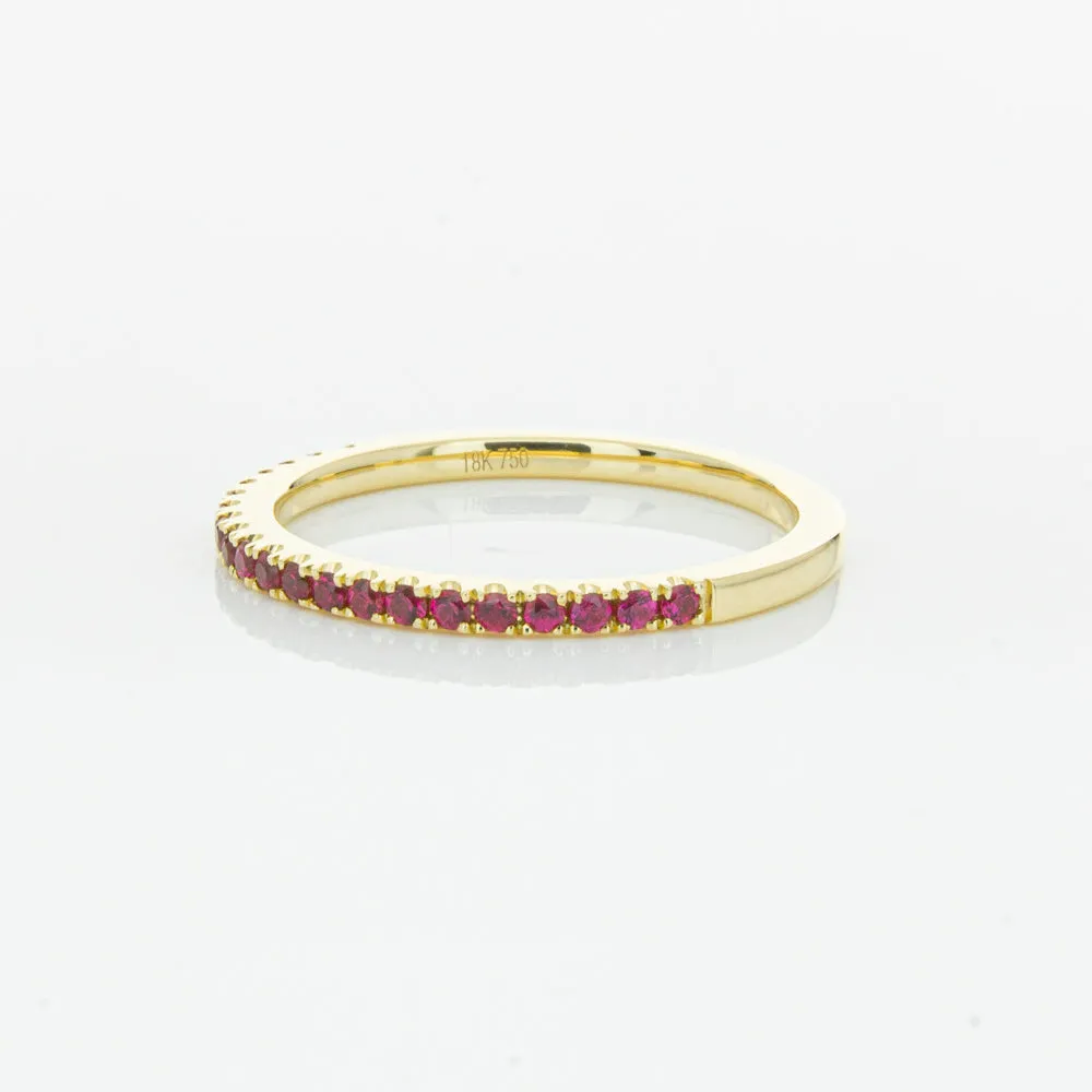 18ct Yellow Gold Ruby Millie Band