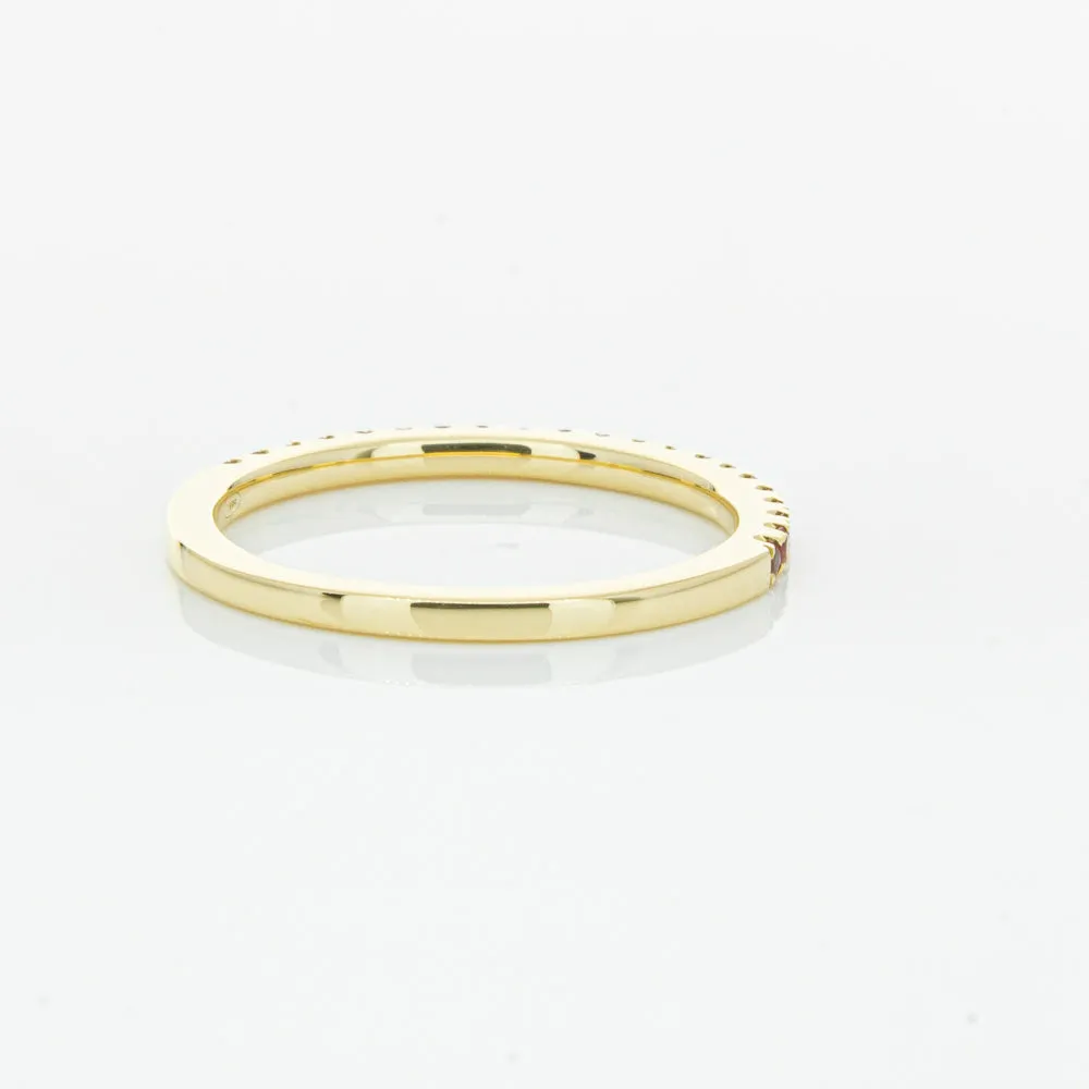 18ct Yellow Gold Ruby Millie Band