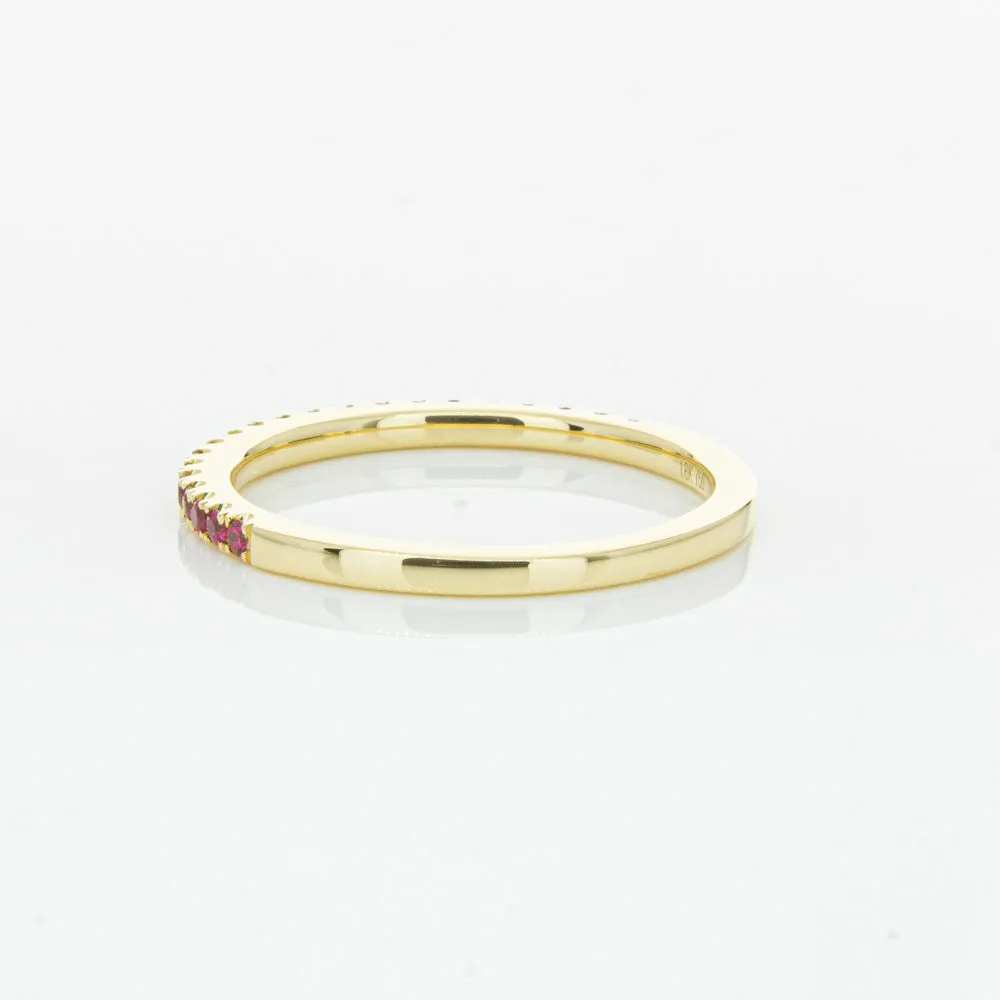18ct Yellow Gold Ruby Millie Band