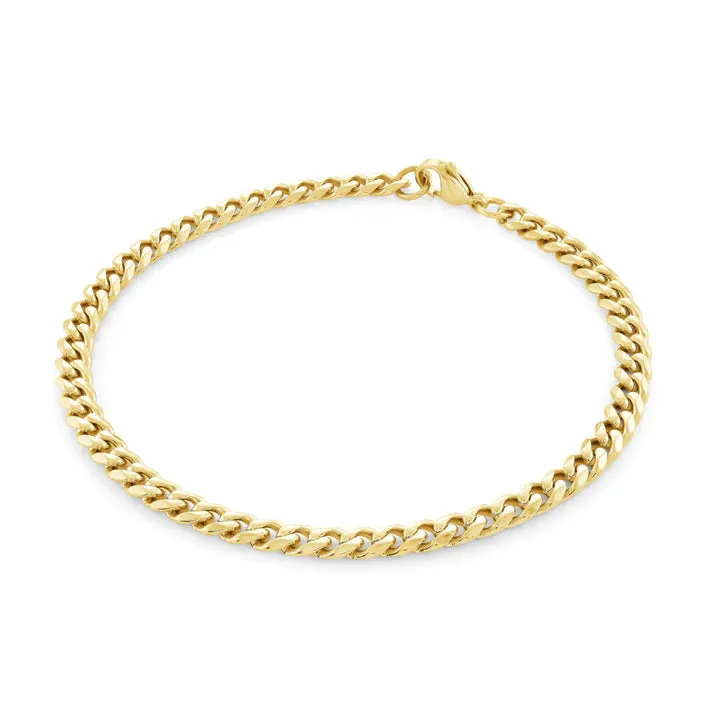 4.6mm Curb Anklet/necklace | Italgem Steel