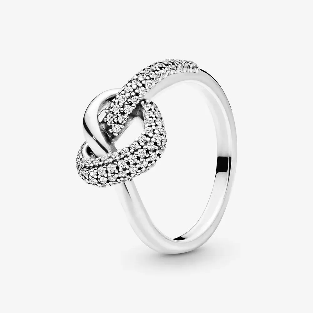 925 Sterling Silver Rings For Women Original Crown Heart Wishbone Engagement Wedding Rose Gold Crystal Ring Luxury Jewelry