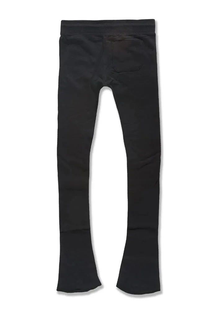 Afterlife Stacked Sweatpants (Noir) 8631L