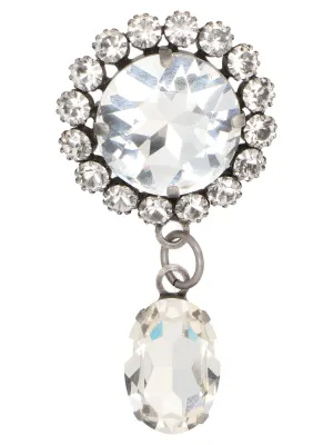 Alessandra Rich Cyrstal Embellished Brooch
