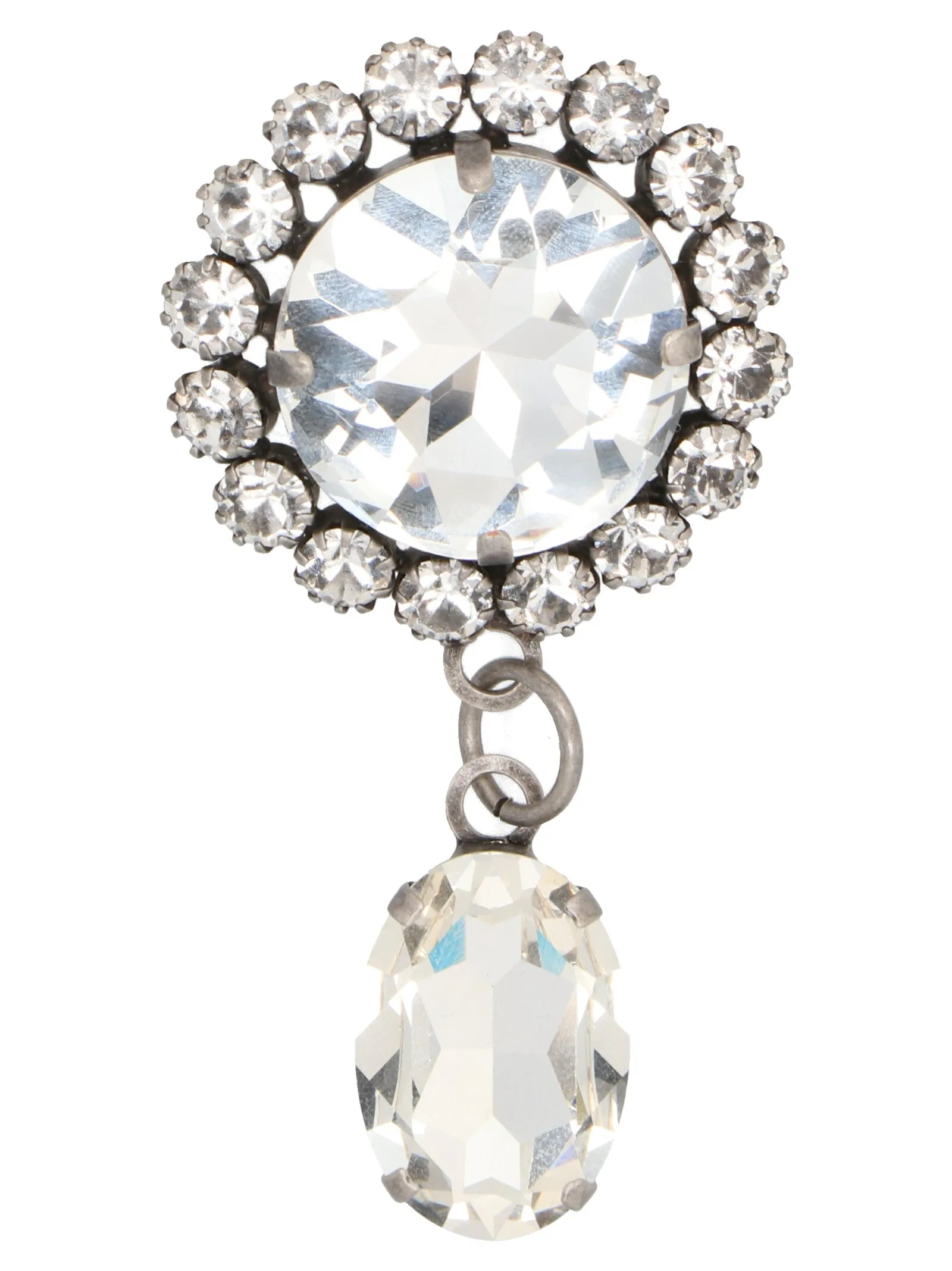 Alessandra Rich Cyrstal Embellished Brooch
