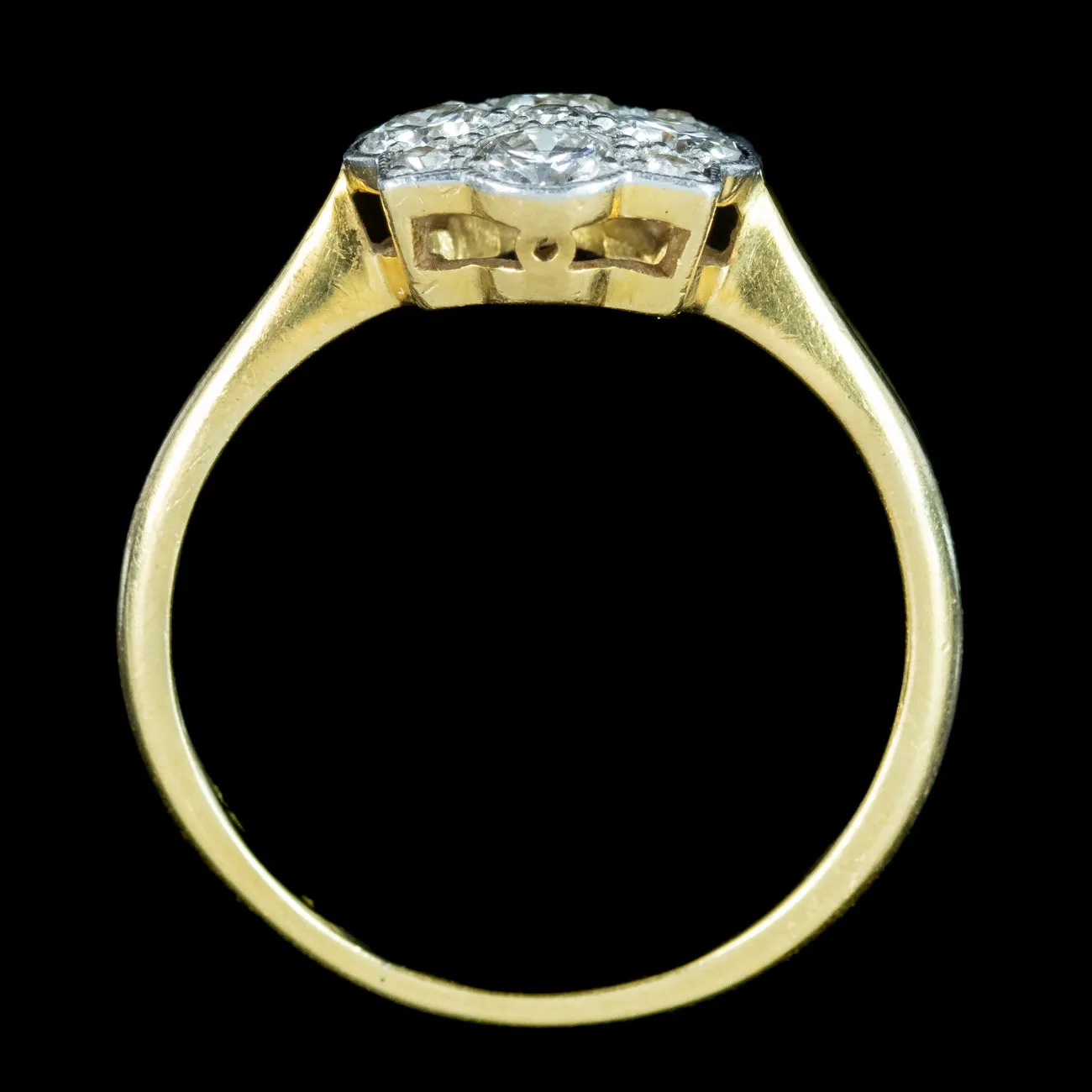Antique Edwardian Diamond Cluster Ring 0.50ct Of Diamond