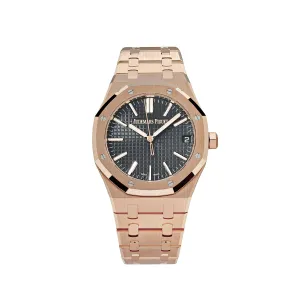 Audemars Piguet Royal Oak 15510OR.OO.D002CR.02 Rose Gold FULL Bracelet Black Dial (2024)