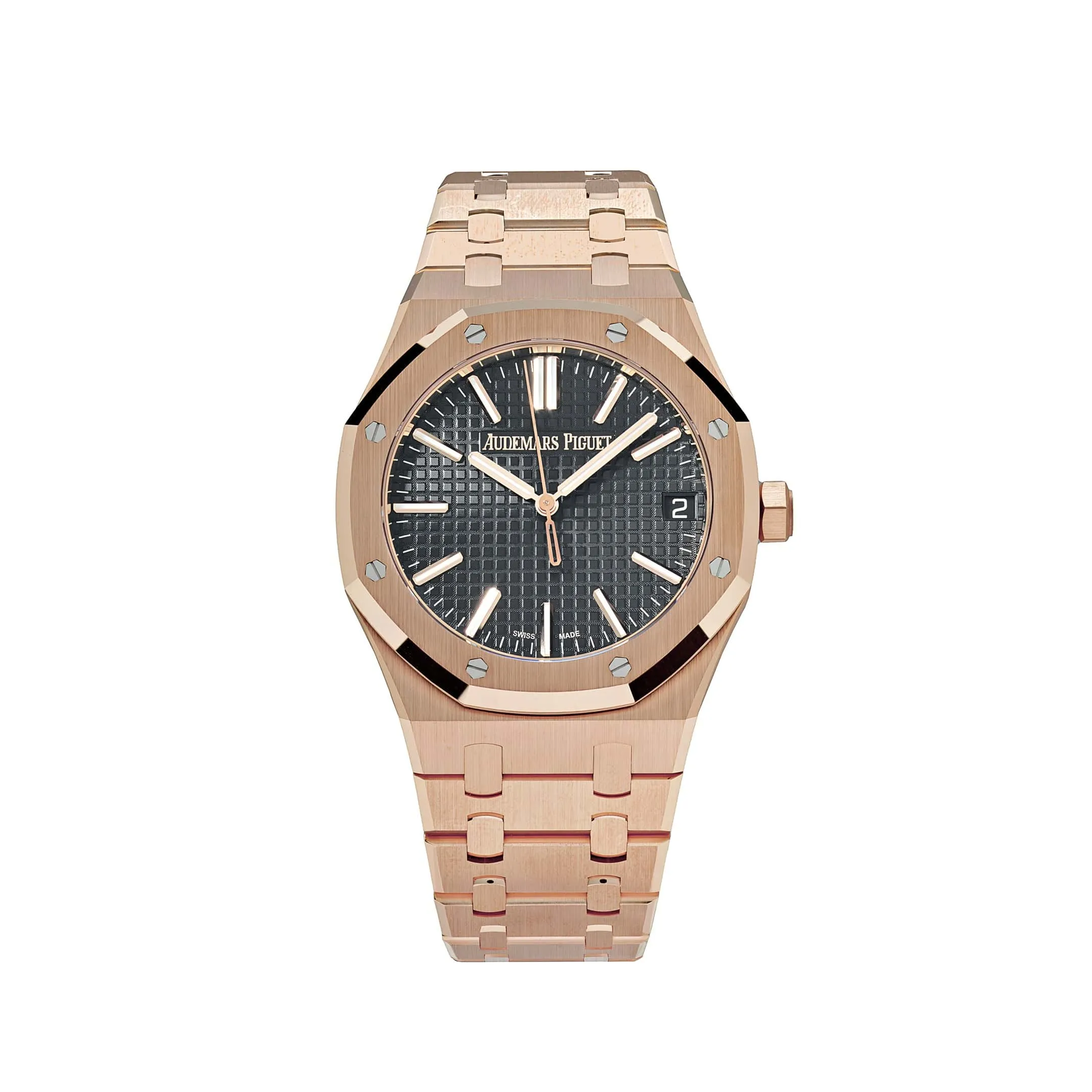Audemars Piguet Royal Oak 15510OR.OO.D002CR.02 Rose Gold FULL Bracelet Black Dial (2024)