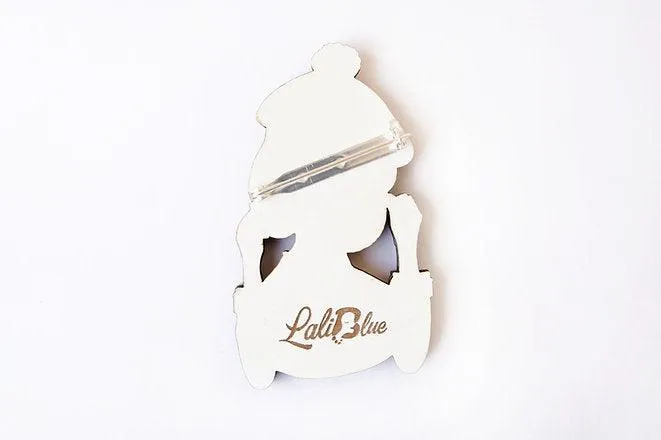 Autumn girl brooch by Laliblue