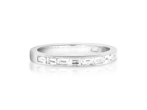 Baguette Diamond Half Eternity Ring