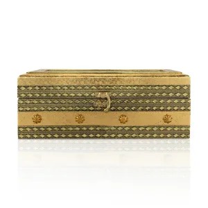 Bangle Box - 4 x 11 Inches | Chudi Box/ Bangle Storage Box/ Gold Polish Designing Bangle Organizer Box for Women