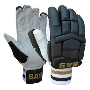 BAS Vintage Classic Batting Coloured Cricket Gloves - Senior Black