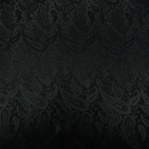Black Jacquard Silk Scarf
