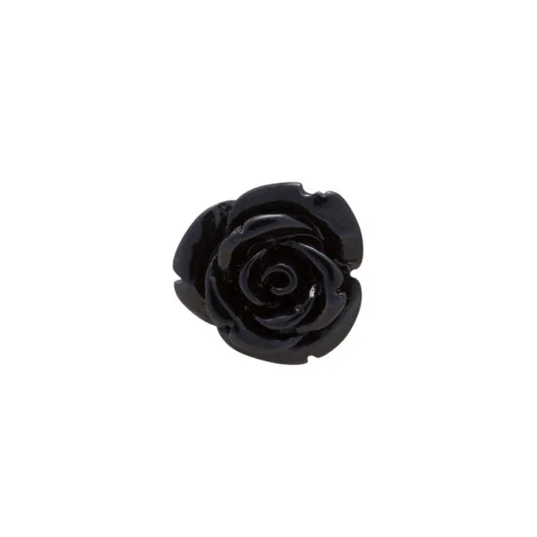 Black Rose Lapel Pin