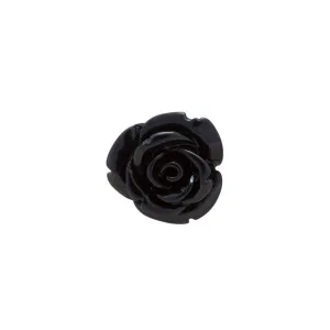 Black Rose Lapel Pin