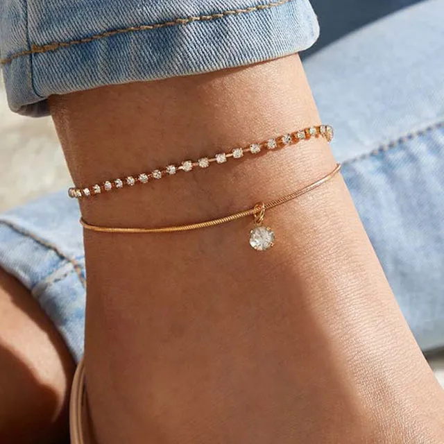 Bohemia Mixed Color Evil Eye Anklet For Women