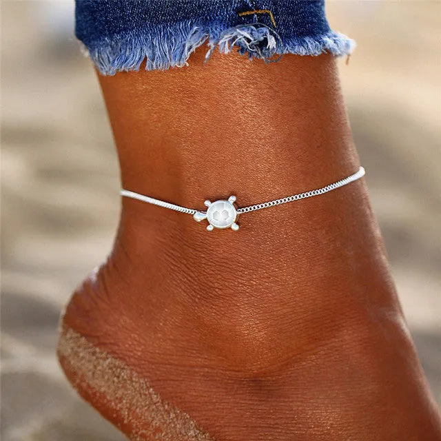 Bohemia Mixed Color Evil Eye Anklet For Women