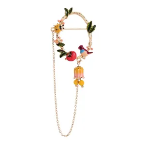 Bonnie Enamel 'In The Garden' Brooch