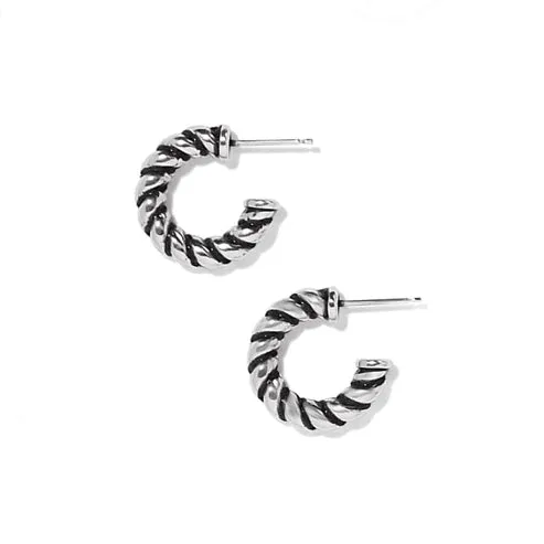 Brighton | Interlok Twist Small Post Hoop Earring
