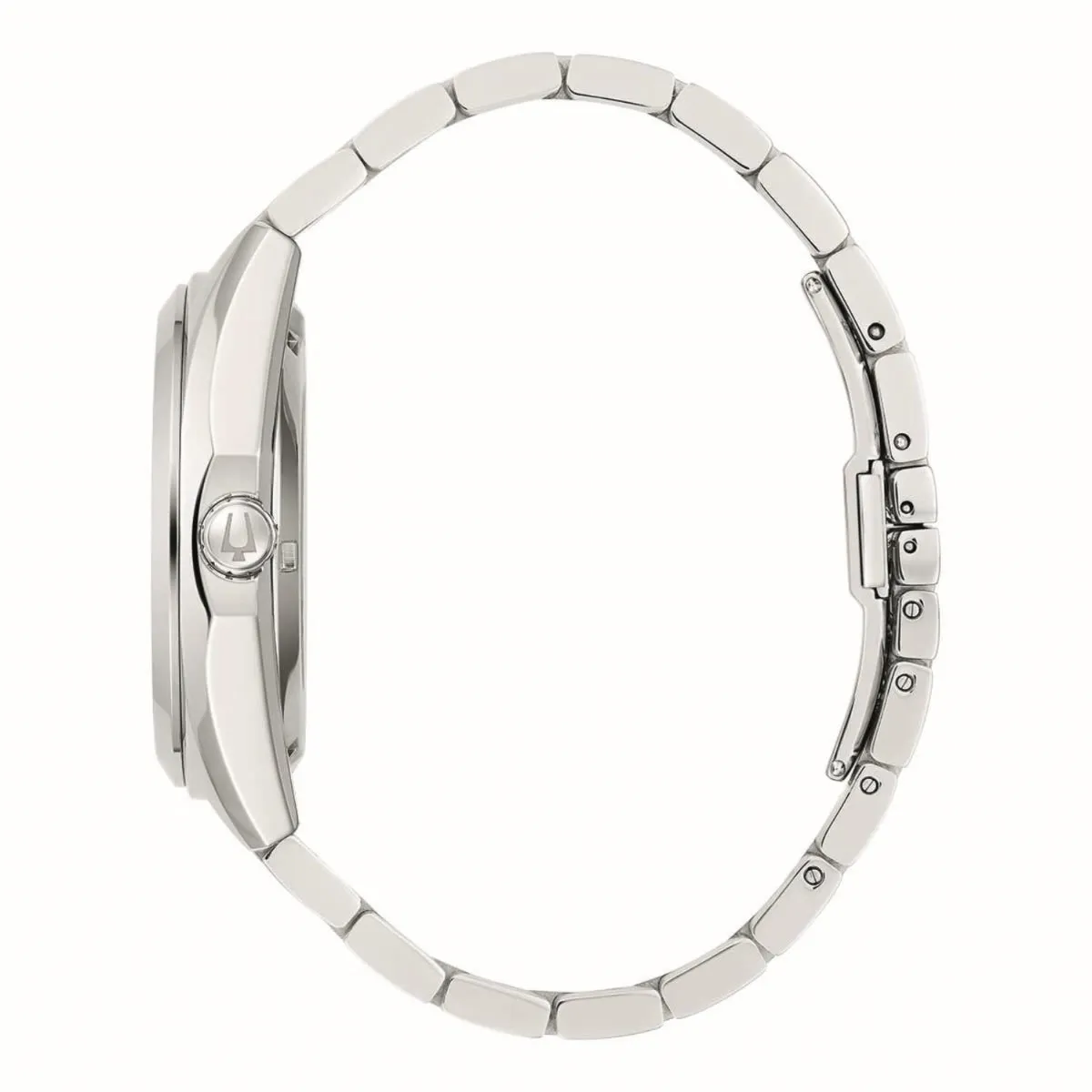 Bulova Automatic Watch with Round Dial and Stainless Steel Bracelet. 96A270