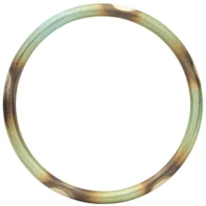 Burnished Mint Round Bangle