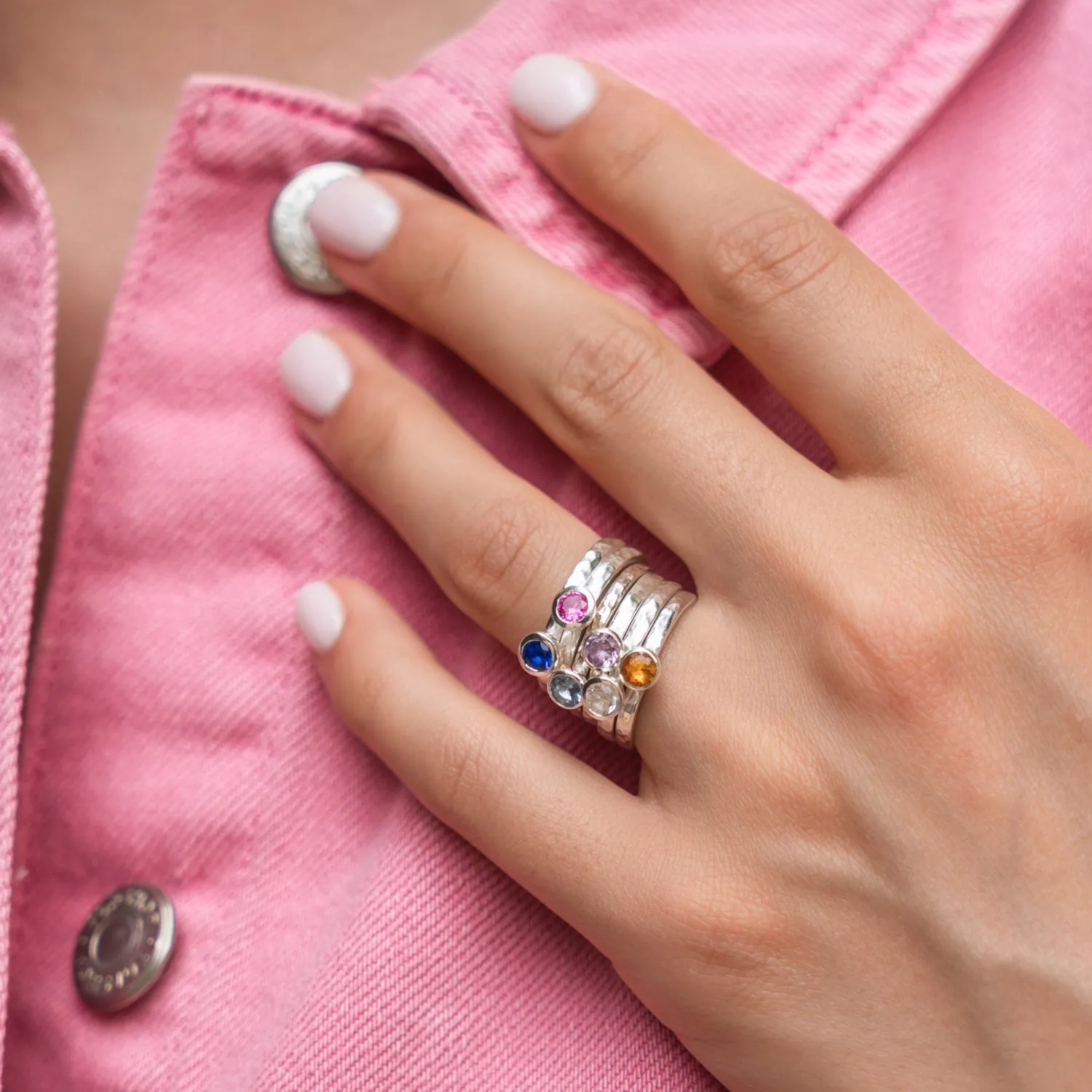 Carnival Twinkle Stacking Rings