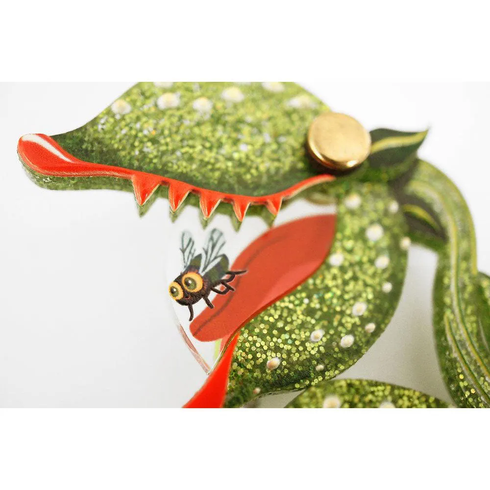 Carnivorous Plant Brooch by Laliblue