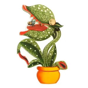 Carnivorous Plant Brooch by Laliblue