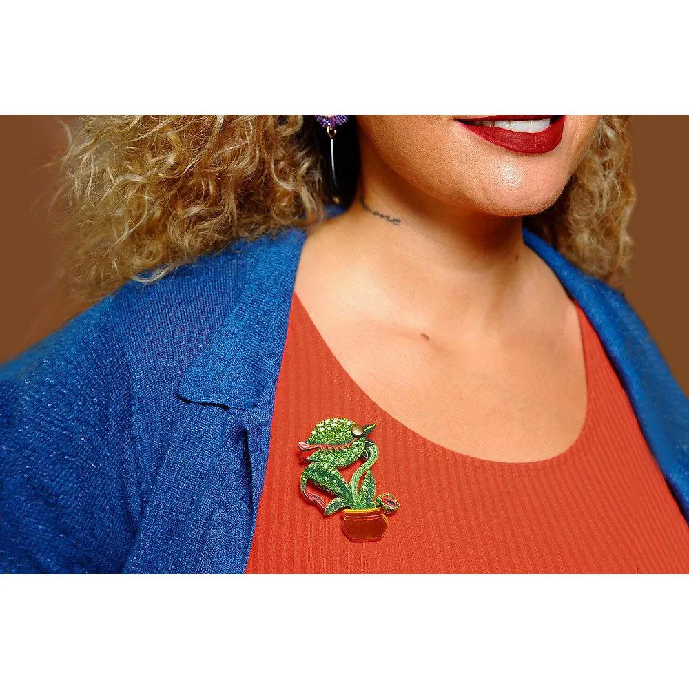 Carnivorous Plant Brooch by Laliblue