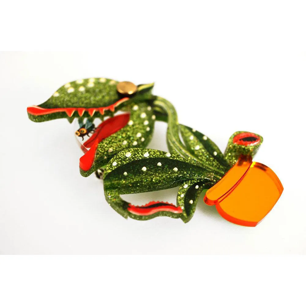 Carnivorous Plant Brooch by Laliblue