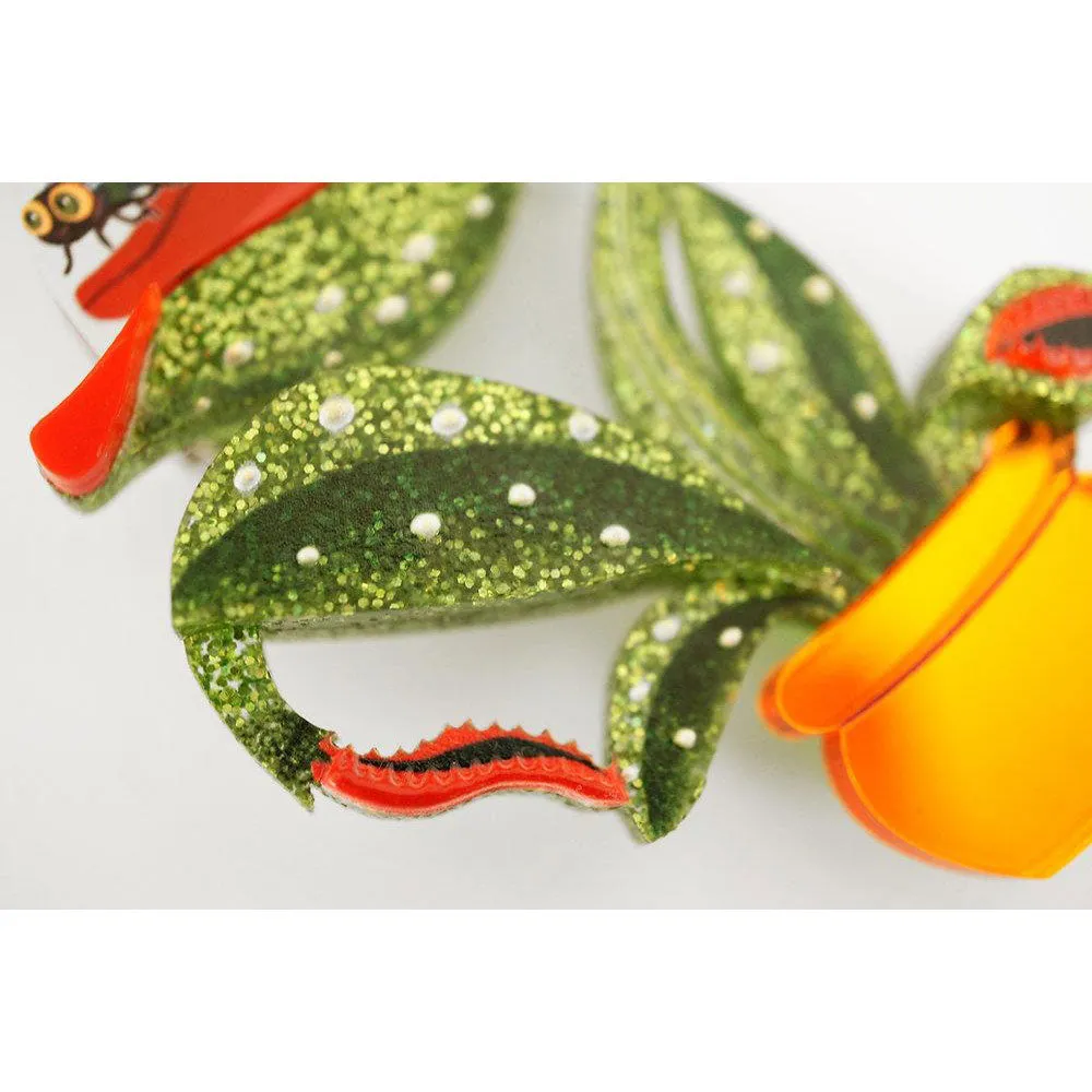 Carnivorous Plant Brooch by Laliblue