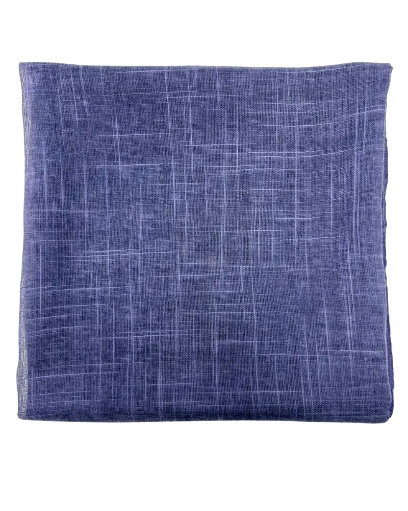 Cherie Denim Textured Solid Square Scarf