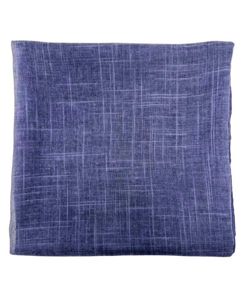 Cherie Denim Textured Solid Square Scarf