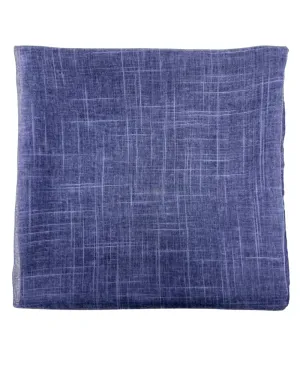 Cherie Denim Textured Solid Square Scarf