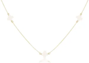 Choker Simplicity Chain Gold - Signature Cross Off-White