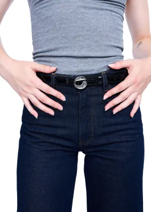 Coperni Croco Logo Skinny Belt
